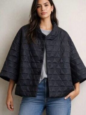 MarlaWynne Black Quilted Jacket